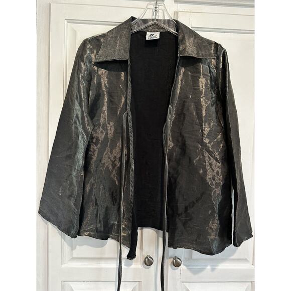 Vintage Maggy Lawrence Women’s Dress Jacket Size Small Metallic Shimmer USA Made - Picture 1 of 8